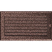 Kratki OSKAR ventilatierooster in koper (gelakt), decoratief wandrooster voor warme lucht