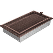 Kratki OSKAR ventilatierooster in koper (gelakt), decoratief wandrooster voor warme lucht