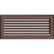 Kratki OSKAR ventilatierooster in koper (gelakt), decoratief wandrooster voor warme lucht