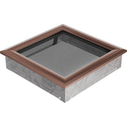Kratki OSKAR ventilatierooster in koper (verzinkt), decoratief wandrooster voor warme lucht
