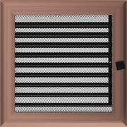 Kratki OSKAR ventilatierooster in koper (verzinkt), decoratief wandrooster voor warme lucht