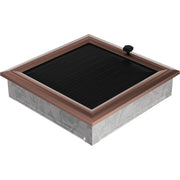 Kratki OSKAR ventilatierooster in koper (verzinkt), decoratief wandrooster voor warme lucht