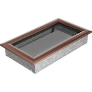 Kratki OSKAR ventilatierooster in koper (verzinkt), decoratief wandrooster voor warme lucht