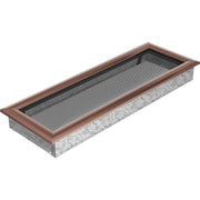 Kratki OSKAR ventilatierooster in koper (verzinkt), decoratief wandrooster voor warme lucht