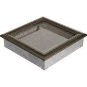 Kratki OSKAR ventilatierooster in zwart-goud, decoratief wandrooster voor warme lucht