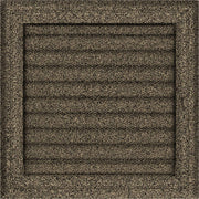 Kratki OSKAR ventilatierooster in zwart-goud, decoratief wandrooster voor warme lucht