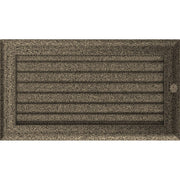 Kratki OSKAR ventilatierooster in zwart-goud, decoratief wandrooster voor warme lucht
