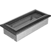 Kratki OSKAR Lüftungsgitter in Schwarz-Silber, dekoratives Wandgitter für Warmluft