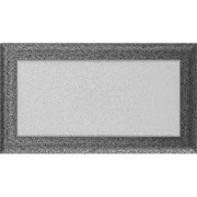 Kratki OSKAR Lüftungsgitter in Schwarz-Silber, dekoratives Wandgitter für Warmluft