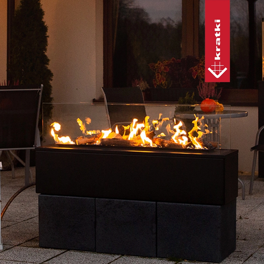 Kratki PATIO Horizontal Gaskamin für draußen – Bild 1