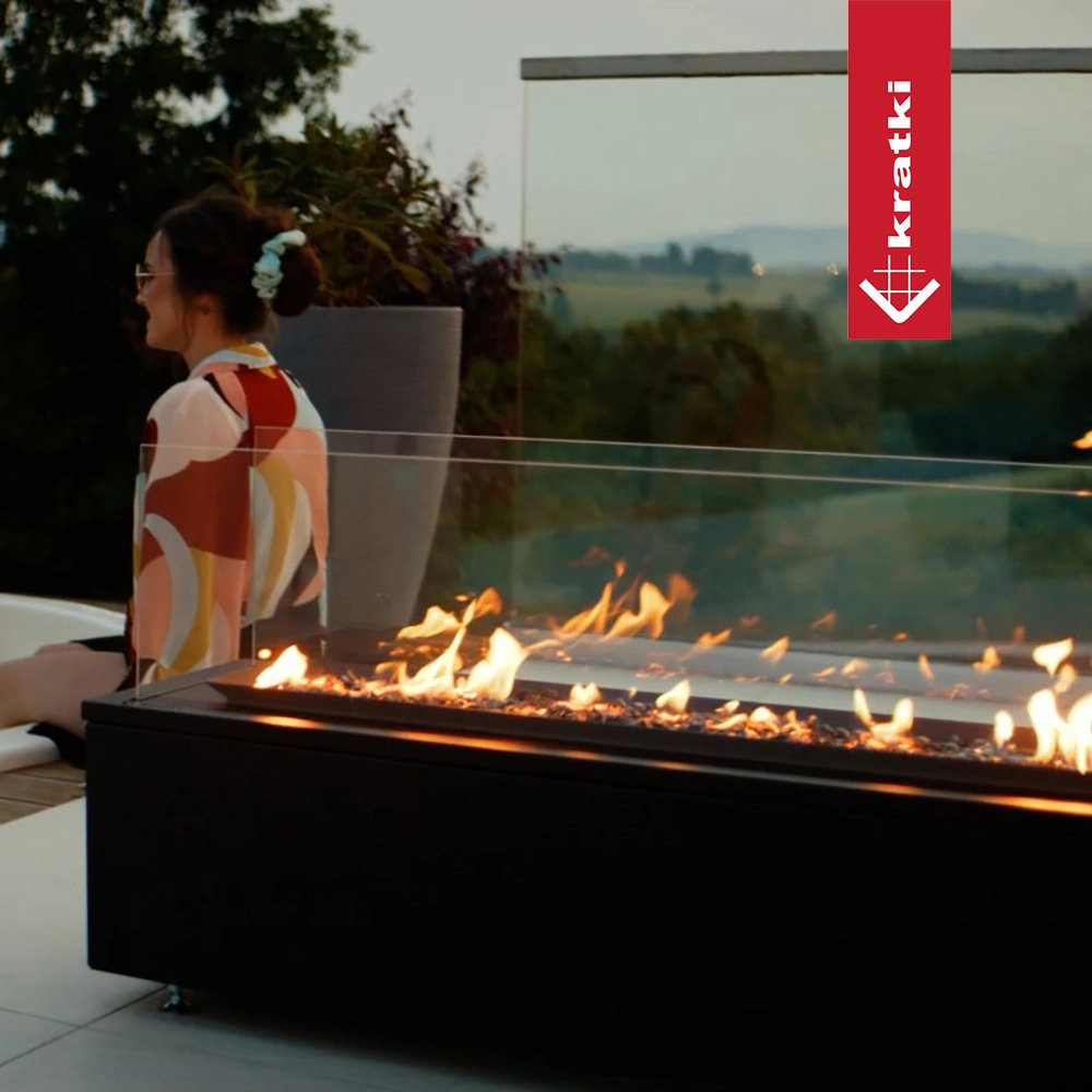 Kratki PATIO Horizontal Gaskamin für draußen – Bild 3