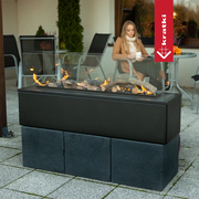 Kratki PATIO Horizontal Gaskamin für draußen – Bild 4