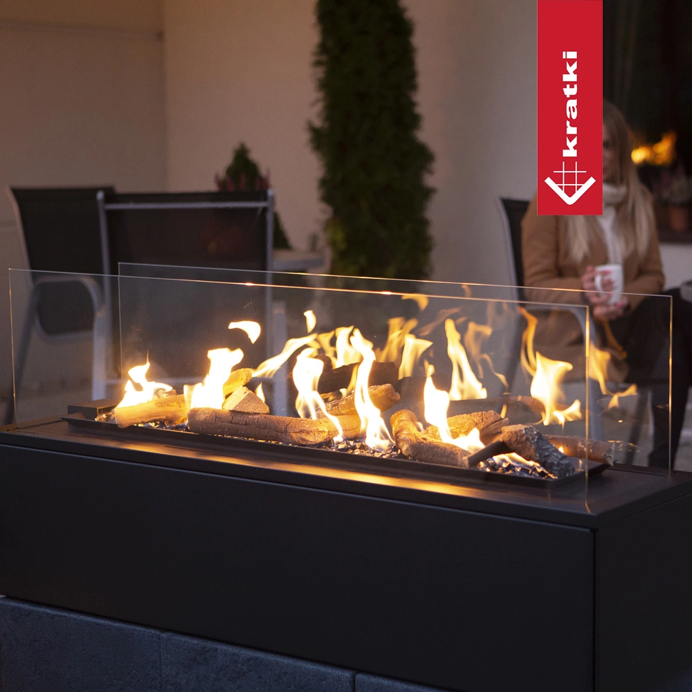 Kratki PATIO Horizontal Gaskamin für draußen – Bild 7