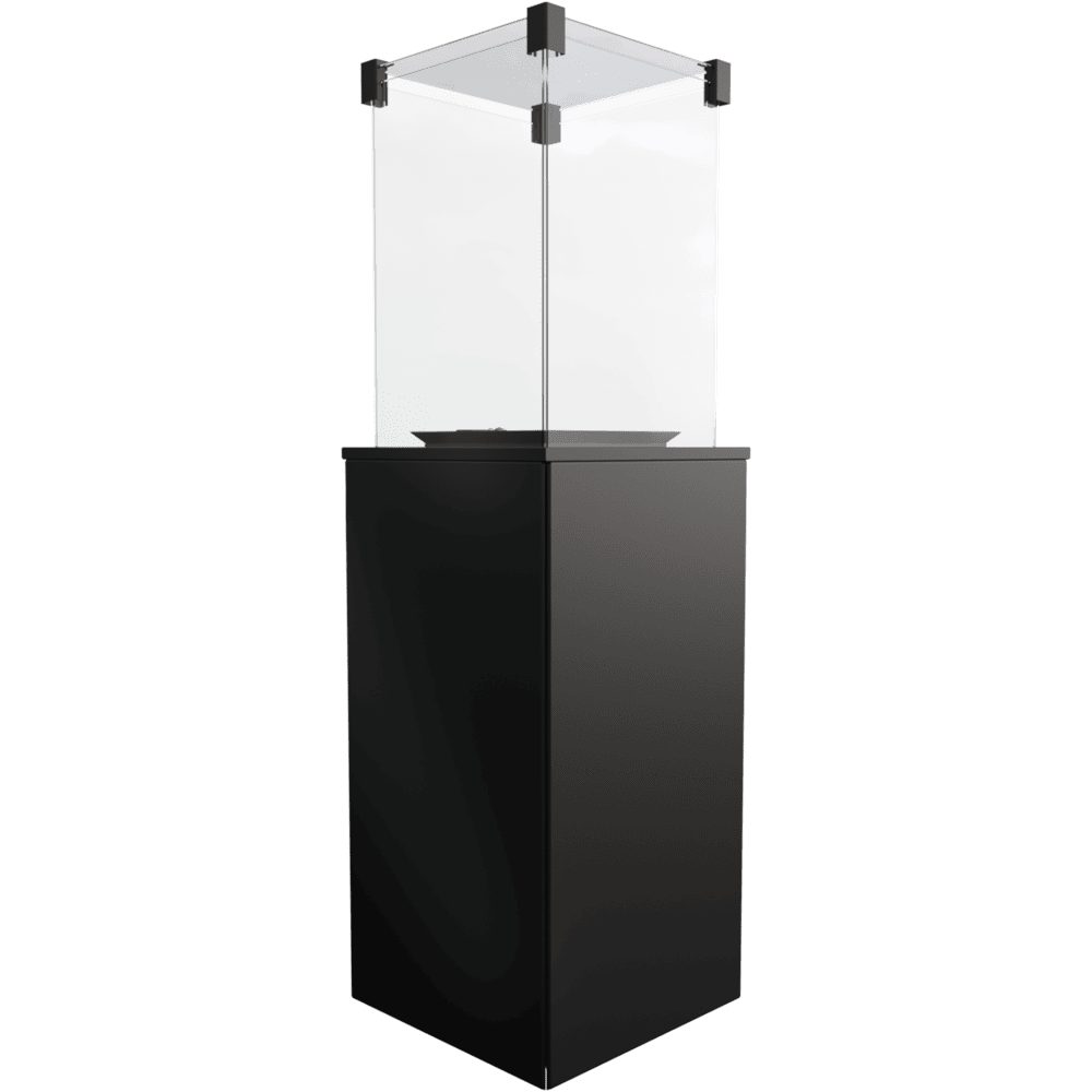 Kratki PATIO Staal terrasverwarmer, zijaanzicht