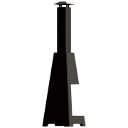Kratki PYLOS vuurplaats van 118,5 cm hoog, vooraanzicht