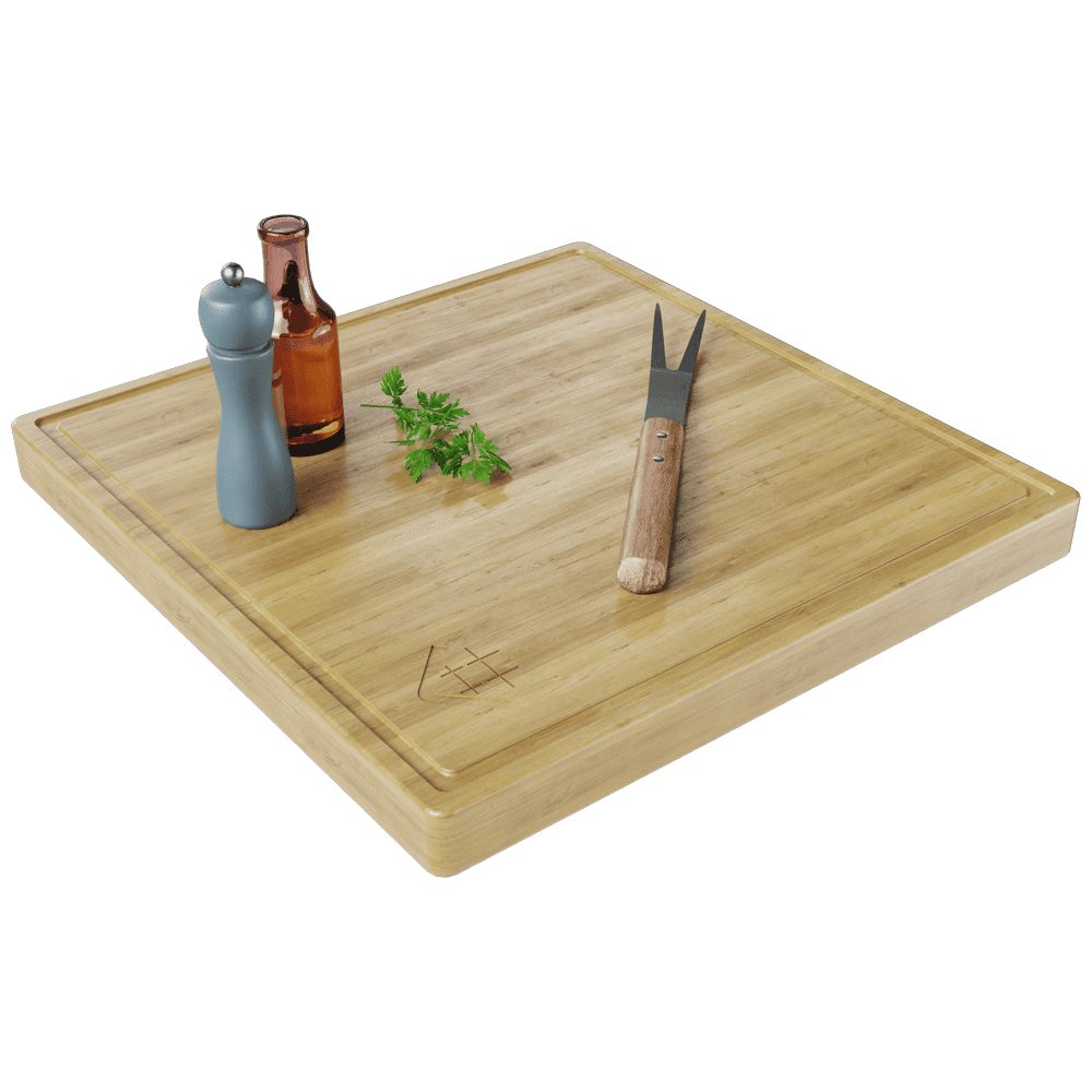 Houten werkblad voor de Kratki QUADRUM grillhaard