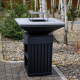 Kratki QUADRUM BBQ H/B Grillhaard – Horizontaal met houten werkblad