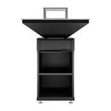 Kratki QUADRUM BBQ V Grillhaard – Verticaal model op hout, 115 cm