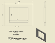 Kratki RAMA portaalframe AMELIA – maattekening