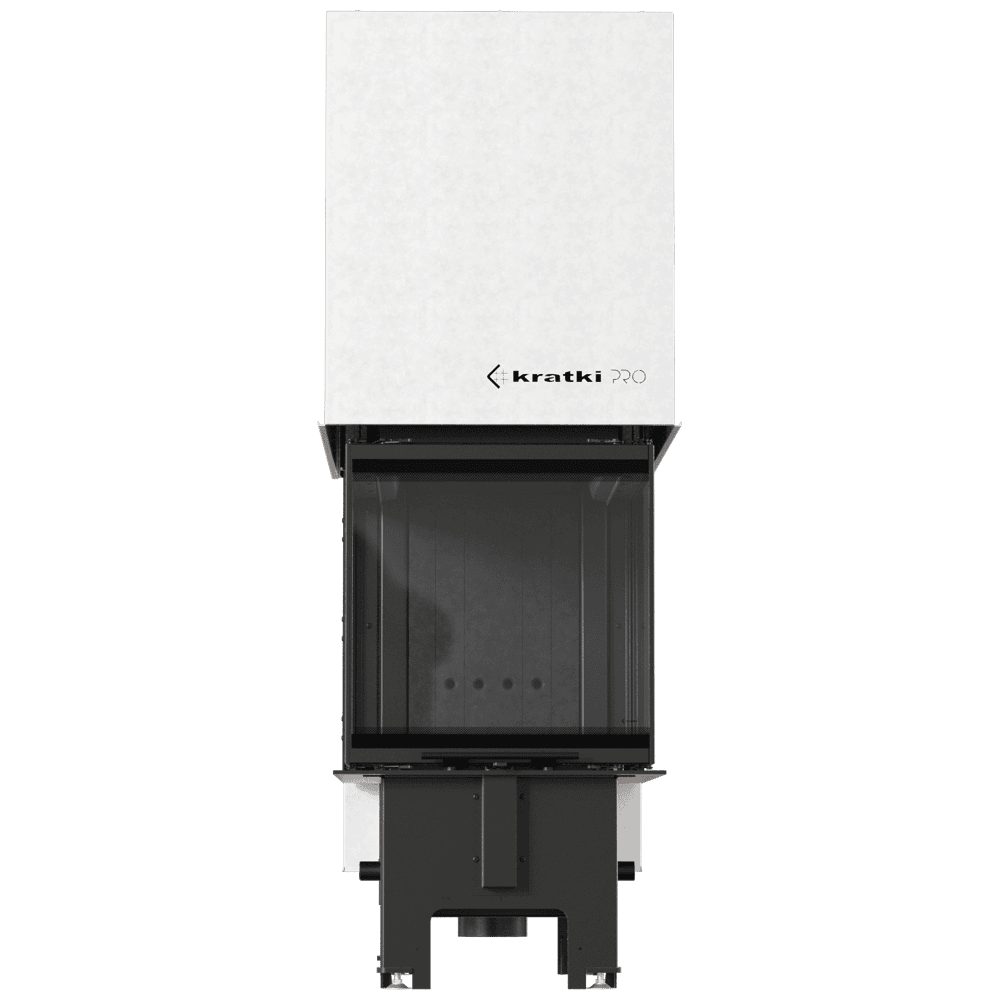 Kratki REGNOR 500/700 dreiseitiger Kamineinsatz für Holz, 8 kW, schwarzes Thermotec – Produktfoto
