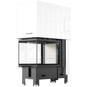 Kratki REGNOR 500/700 dreiseitiger Kamineinsatz für Holz, 8 kW, weißes Thermotec – Produktfoto