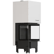 Kratki REGNOR 600/400 dreiseitiger Kamineinsatz für Holz, 7 kW, schwarzes Thermotec – Produktfoto