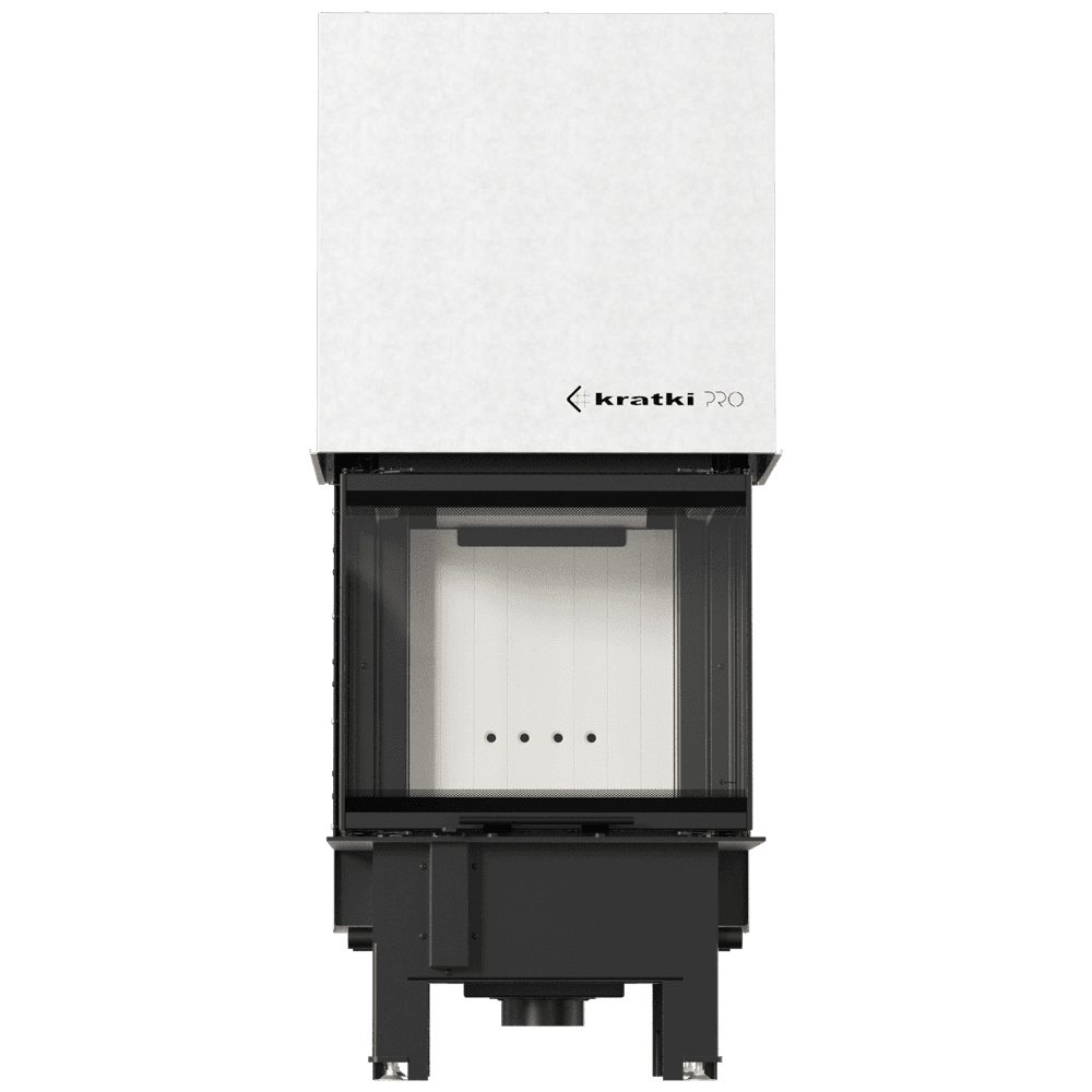 Kratki REGNOR 600/400 dreiseitiger Kamineinsatz für Holz, 7 kW, weißes Thermotec – Produktfoto