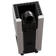 Kratki REGNOR 600/400 dreiseitiger Kamineinsatz für Holz, 7 kW, schwarzes Thermotec – Produktfoto