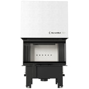 Kratki REGNOR 680/280 driezijdige inbouwhaard hout 7 kW, witte Thermotec – productfoto