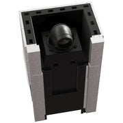 Kratki REGNOR 680/280 driezijdige inbouwhaard hout 7 kW, zwarte Thermotec – productfoto