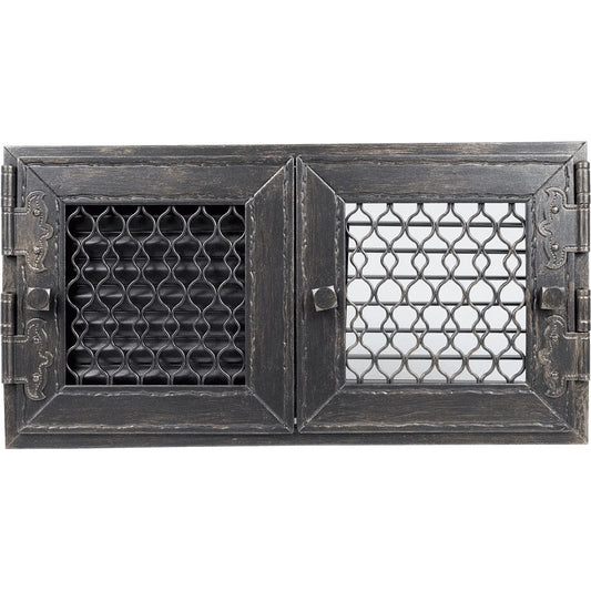 Kratki RETRO ventilatierooster grafiet