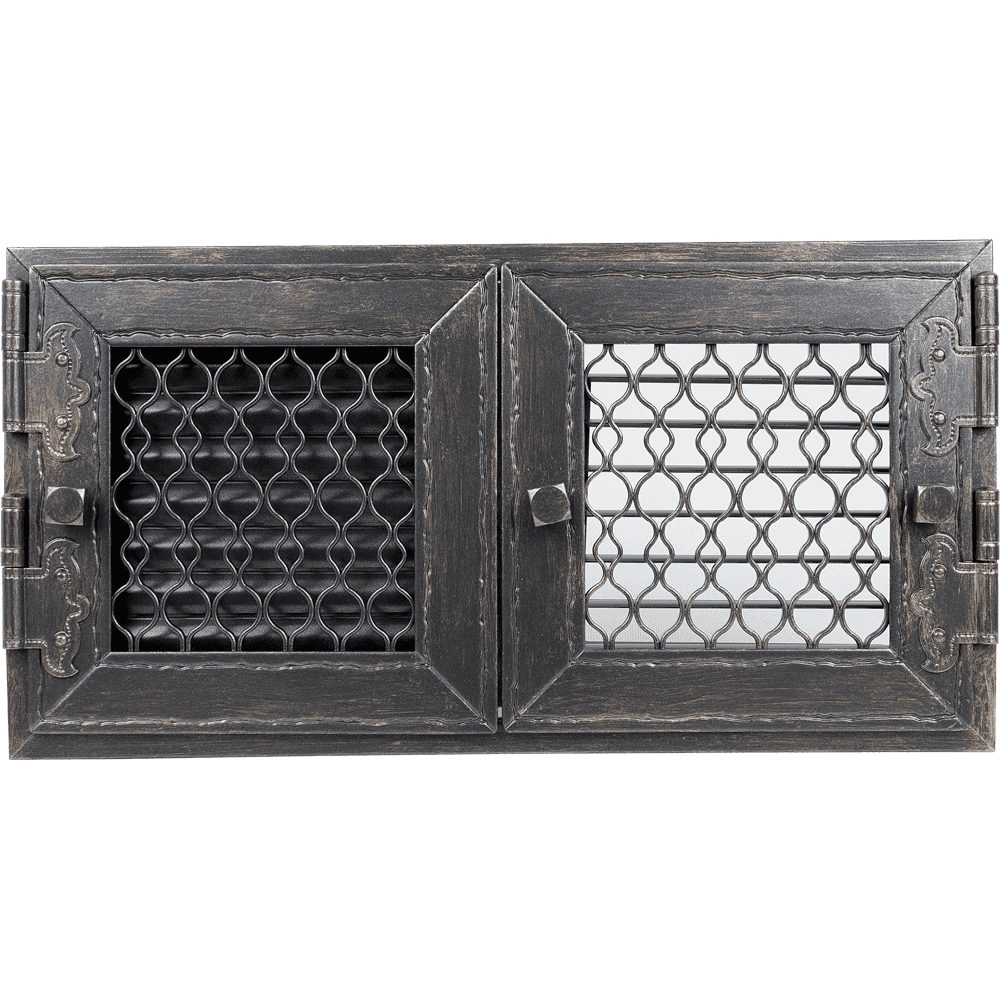 Kratki RETRO ventilatierooster grafiet