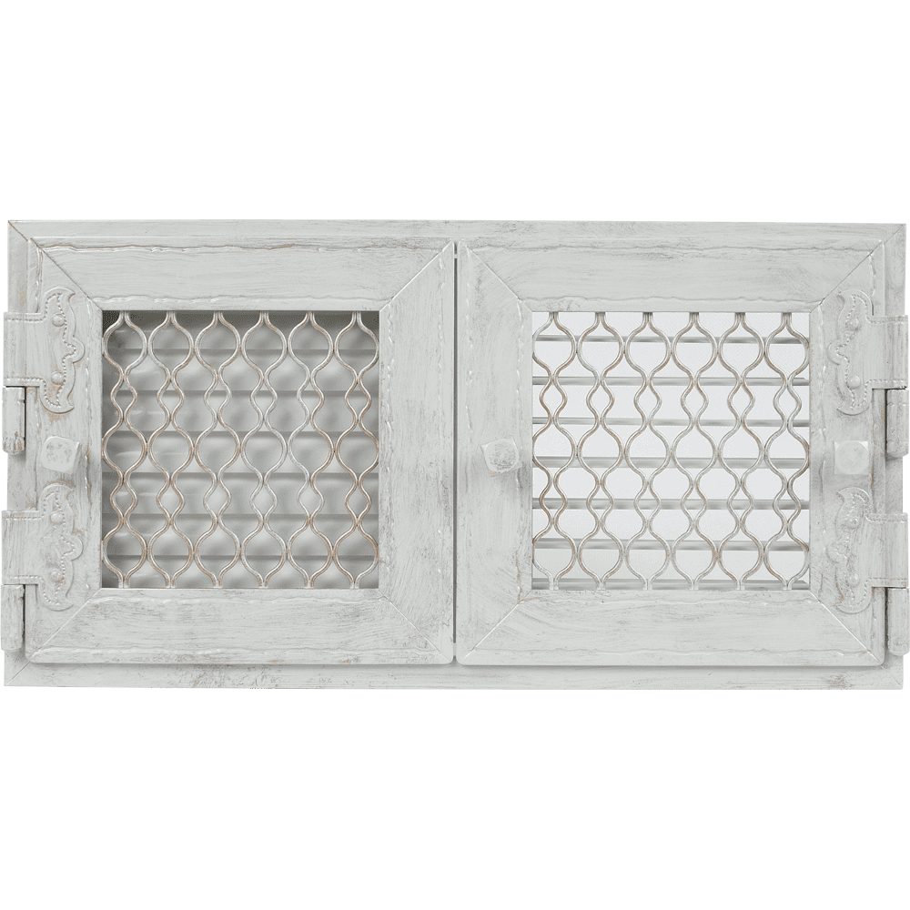 Kratki RETRO ventilatierooster wit