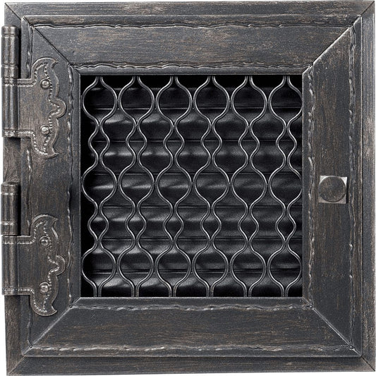 Kratki RETRO ventilatierooster grafiet