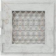 Kratki RETRO ventilatierooster wit