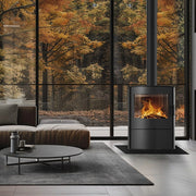 Kratki ROLLO 2 met zwarte Thermotec in een interieur