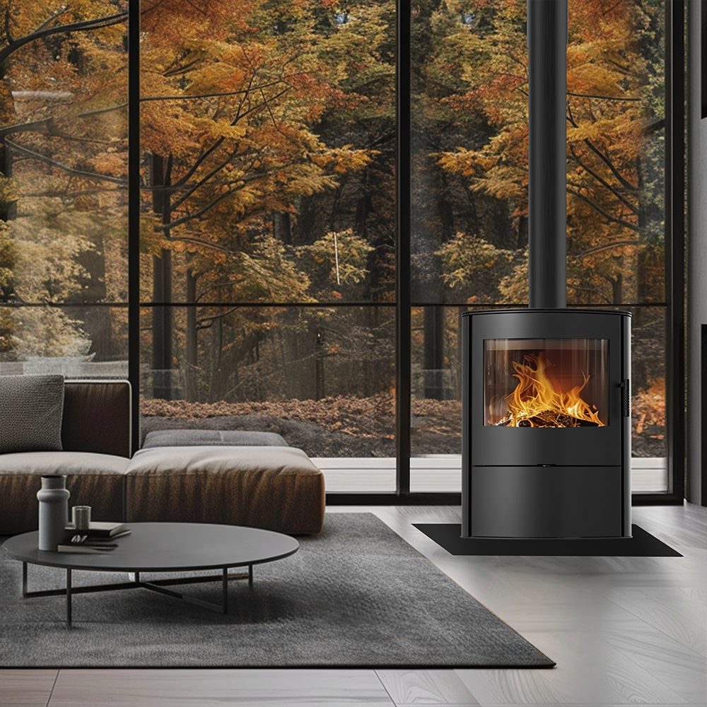 Kratki ROLLO 2 met zwarte Thermotec in een interieur