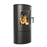 Kratki ROLLO houtkachel met zwarte Thermotec-bekleding