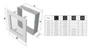 Kratki RUSTICAL ventilatierooster oudgoud