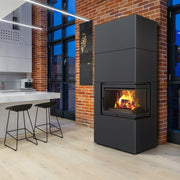 Kratki SIMPLE BOX rechts in zwart, interieurimpressie