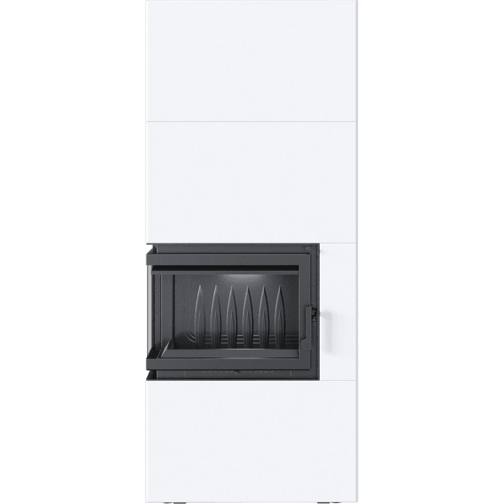 Kratki SIMPLE BOX wit, zijaanzicht van de stalen behuizing