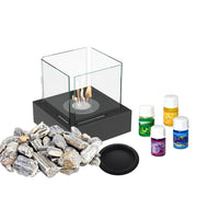 Kratki TANGO 3 zwart met set decoratieve mix rond de brander