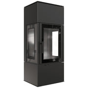Kratki THOR VIEW houtkachel met zwarte Thermotec-bekleding