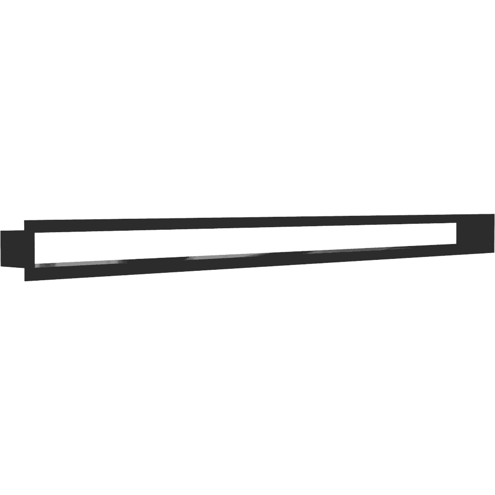 Kratki tunnel ventilatierooster modern lengterooster