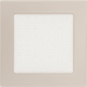 Kratki ventilatierooster in crème, decoratief wandrooster voor warme lucht