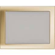 Kratki ventilatierooster in goud, decoratief wandrooster voor warme lucht