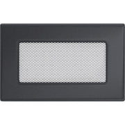 Kratki ventilatierooster in grafiet, decoratief wandrooster voor warme lucht