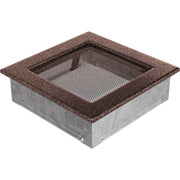 Kratki ventilatierooster in koper, decoratief wandrooster voor warme lucht