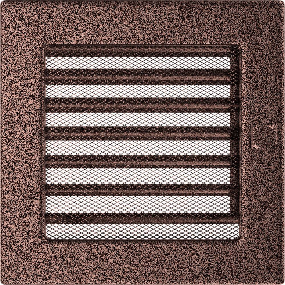 Kratki ventilatierooster in koper, decoratief wandrooster voor warme lucht