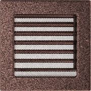 Kratki ventilatierooster in koper, decoratief wandrooster voor warme lucht